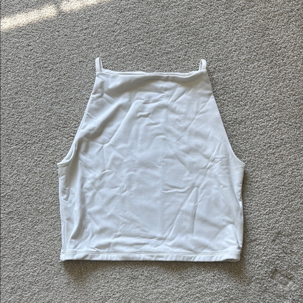 Abercrombie & Fitch White Sleeveless Top